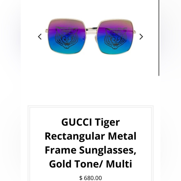 Like New Gucci “Guccify” Tiger Square Sunglasses w/ case and cloth (Unisex) - Picture 8 of 8